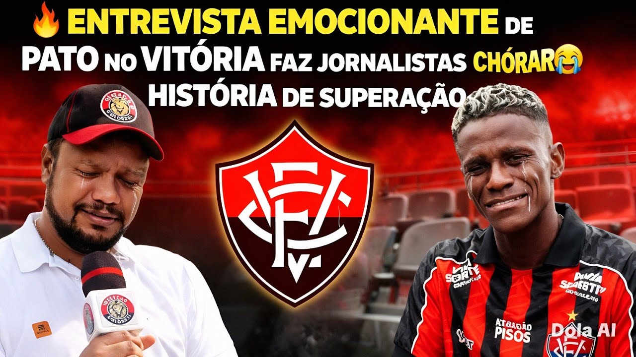 🔥 ENTREVISTA EMOCIONANTE DE PATO NO VITÓRIA FAZ JORNALISTAS CHORAREM 🦁😭 HISTÓRIA DE SUPERAÇÃO