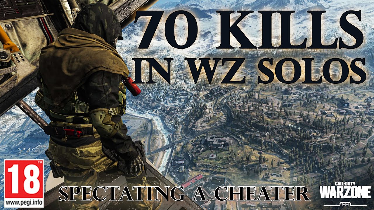 70 KILLS In WARZONE SOLOS ! Spectating a Cheater...