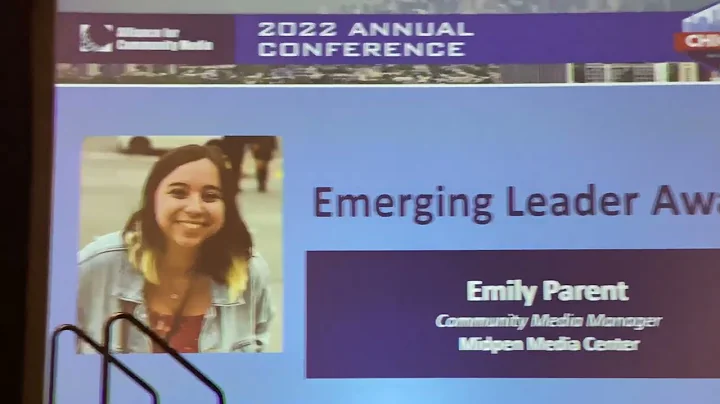 Emily Parent Accepts the Emerging Leader Award | A...