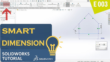 SolidWorks Sketch Tutorial (E003) │ Learn Smart Dimension Tool – For Beginners
