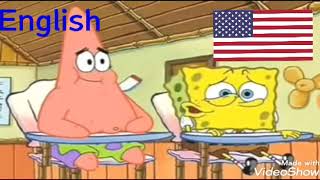 Spongebob and Patrick say 24 & 25 joke in 8 different language