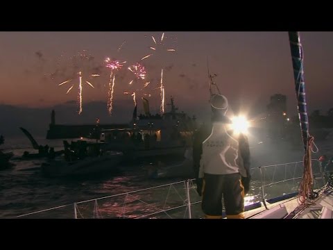 Vendee Globe Le Feu D Artifice En L Honneur D Armel Le Cleac H Youtube