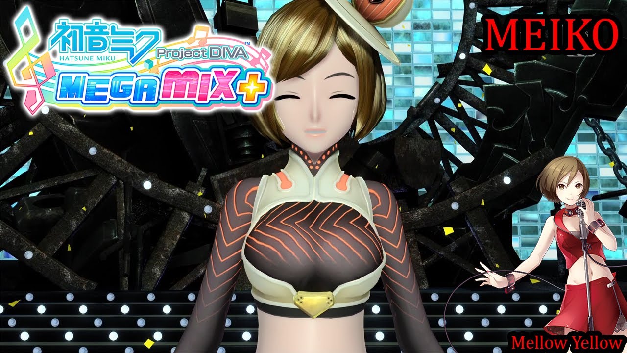 Project Diva Mega Mix+- MEIKO- Mellow Yellow (HD) - YouTube