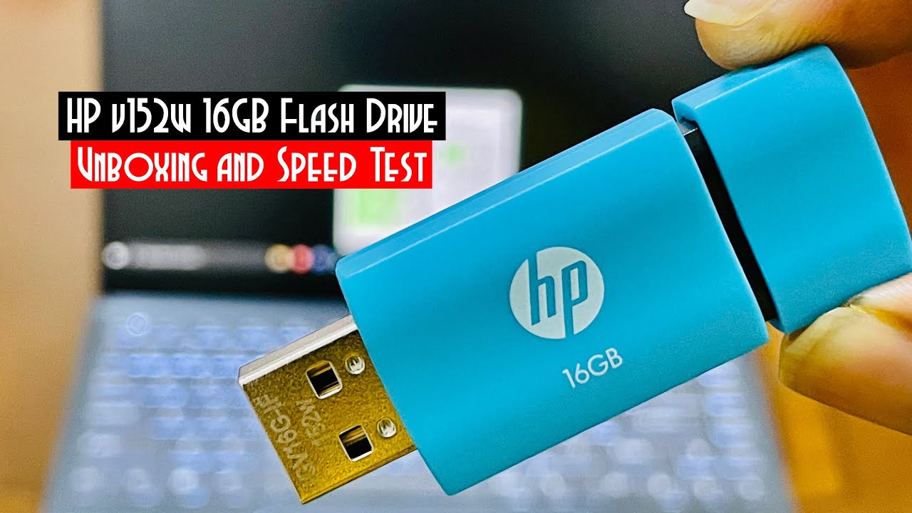 historie Optagelsesgebyr Regelmæssighed HP v152w 16GB USB 2.0 Flash Drive | Unboxing and Speed Test - YouTube