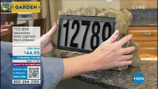 Ideaworks Solar Lighted Rock Display
