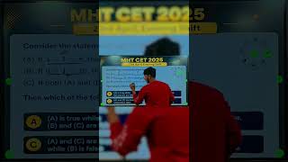 Mathematical Logic Mht cet Pyq | 23rd April shift | #mhtcet #pyq #mathematics #cetmaths
