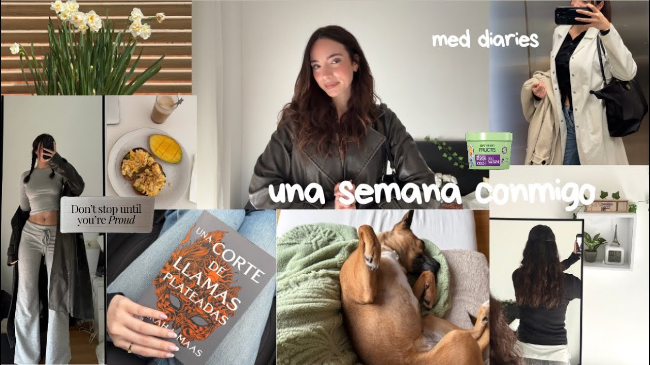 una semana conmigo: leyendo mucho, estudiando parciales e intentando el método curly - med diaries 🌷
