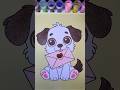 Satisfying Dog Sand Art 🐶💌 ASMR #shorts #doglover