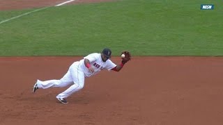 KC@BOS: Panda robs Morales with terrific diving stop