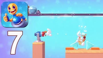 Rocket Buddy - Gameplay Walkthrough Part 7 - Multi Cannon Levels 51- 70 3 stars(iOS, Android)