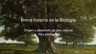 Breve historia de la Biología
