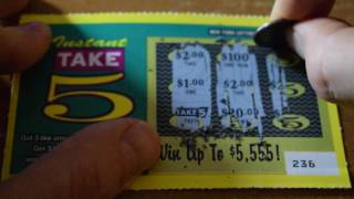 Take 5- NY Lottery Scratch Off- HUMONGOUS  WINNER??!