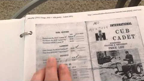 9 - Cub Cadet Original Restoration - Price List 1963