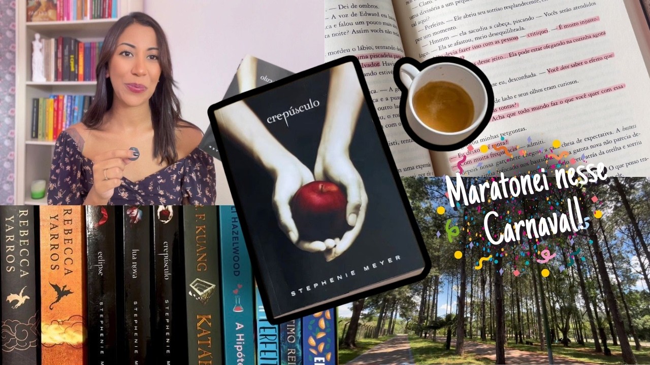 Relendo Crepúsculo depois de 19 anos! | VLOG Maratona de Leitura no Carnaval 🎭📖