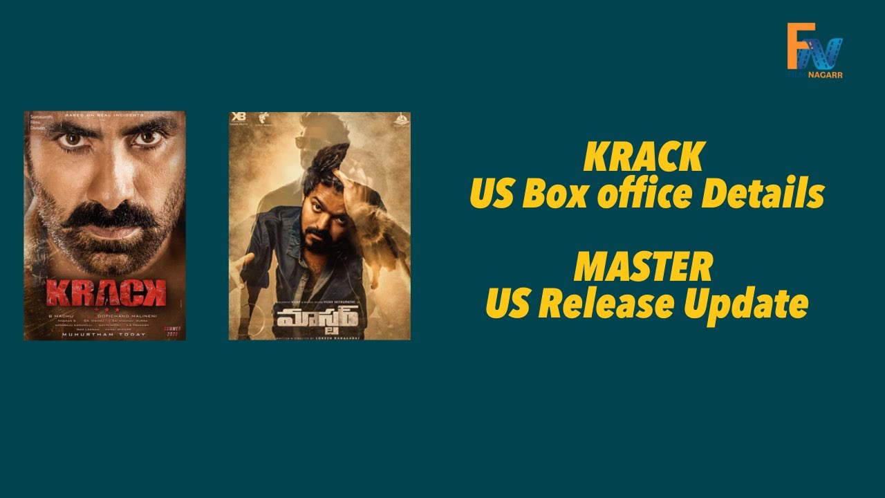 Vivek Pothagoni: KRACK AND MASTER | USA box office | Telugu movie reviews