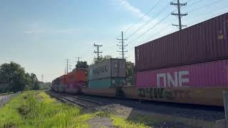 UP 2597 leads races through Wilmington, IL 