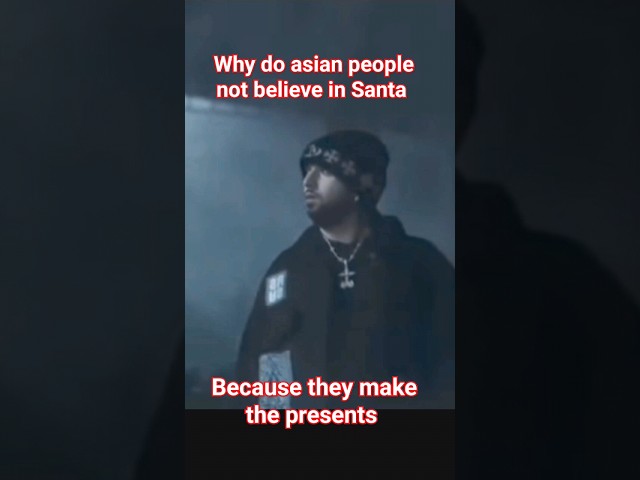 Asian people don't believe in Santa #darkmeme#darkhumormemes#darkmemes#darkhumour#darkstatus#santa class=