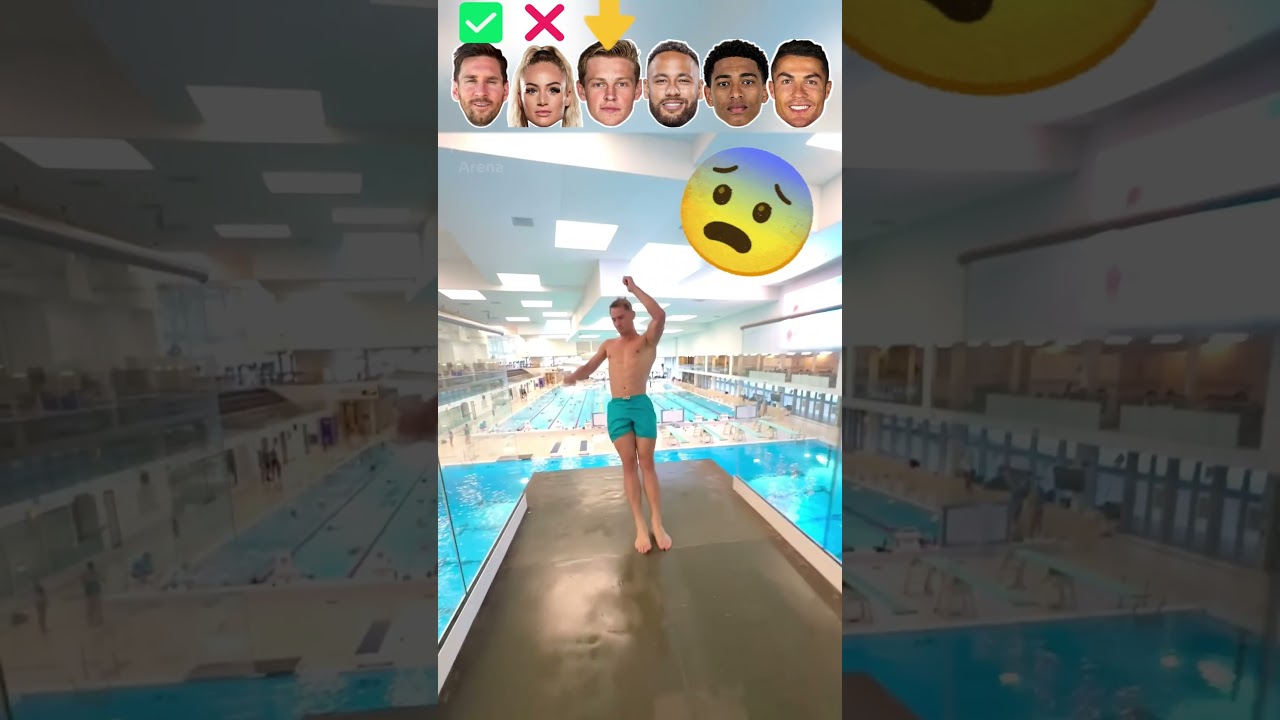 Messi VS Lehmann VS De Jong VS Neymar VS Bellingham VS Ronaldo Fantastic Pool Moments