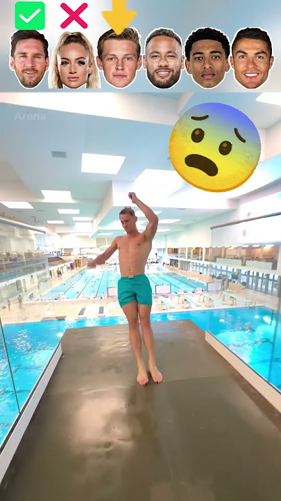 Messi VS Lehmann VS De Jong VS Neymar VS Bellingham VS Ronaldo Fantastic Pool Moments