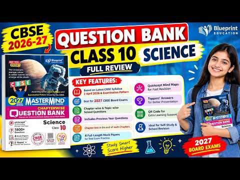 CBSE Class 10 Science Question Bank 2027 By Mastermind | Full Book Review