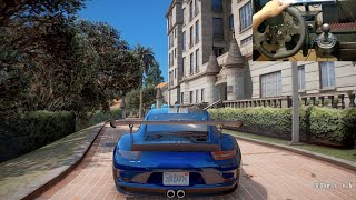 GTA 6 PC RTX 3080 Graphics : NEW 2021 4K REAL LIFE MOD [REDUX] - Porsche 911 GT3 RS | Logitech g923