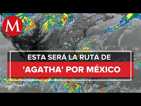 'Agatha' se intensifica a huracán categoría 1 al sur de las costas de Oaxaca