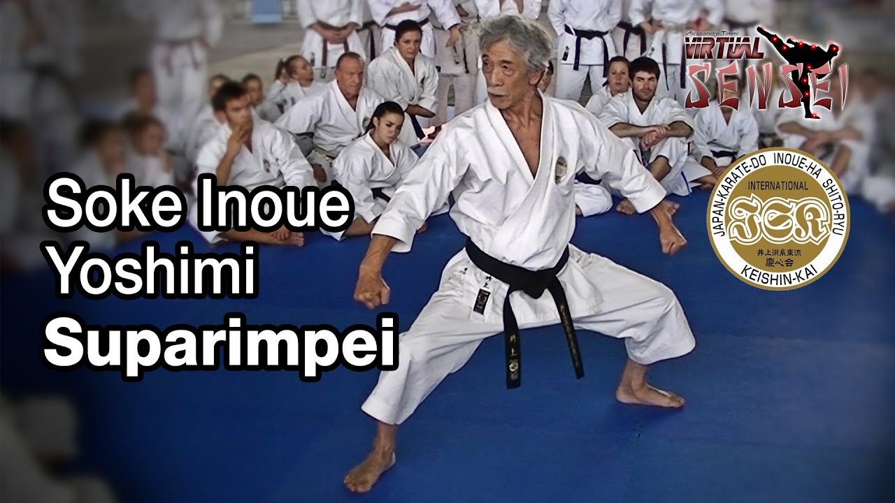 Soke Inoue Yoshimi teaches Suparimpei (kata, bunkai & questions) - Seminar Italy 2013