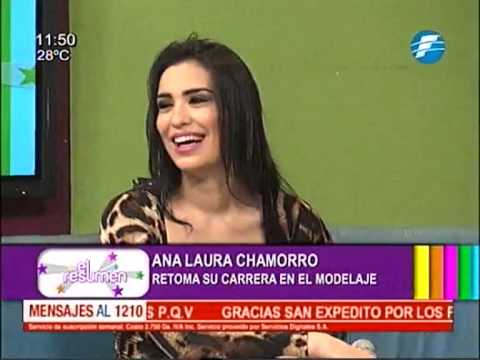 Ana Laura Chamorro retoma su carrera en el modelaje #ElResumen -  05-06-2015. - YouTube