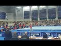 Moscow team warmup on Floor exercise