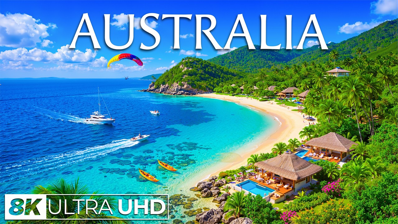 Australia 8K | Vast Deserts, Coastal Wonders & Wild Nature’s Calm