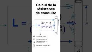Calcul de la résistance de conduite