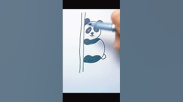 Hướng dẫn vẽ Gấu Trúc đơn giản (How to draw Panda)#shorts #panda