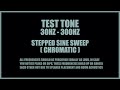 30HZ - 300HZ TEST TONE | test your speaker setup and room acoustics