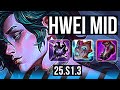 HWEI vs SYNDRA (MID) | 6/2/9 | EUW Diamond | 25.S1.3
