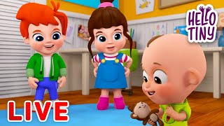 [🔴LIVE ] Hello Tiny Best Kids Songs and Nursery Rhymes | Hello Tiny