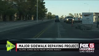 COne Zone: sidewalk project near Jones Blvd and Smoke Ranch