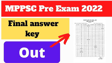 mppsc prelims 2022 final answer key Out || mppsc final answer key