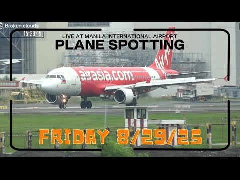 馃敶LIVE - Raining Hard @ Manila Airport (NAIA), PHILIPPINES | Plane Spotting + Live ATC 鉁堬笍