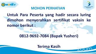 Sosialisasi Aplikasi e-Monev Akun K6 (Bappeda Provinsi dan Bappeda Kabupaten/Kota)