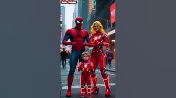 Spiderman And Ironman Dancing With Their Family #marveltoys #spiderman