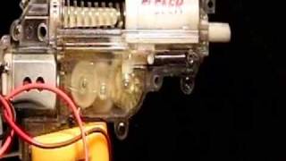 Visible Airsoft AEG Gearbox in SUPER slow motion!