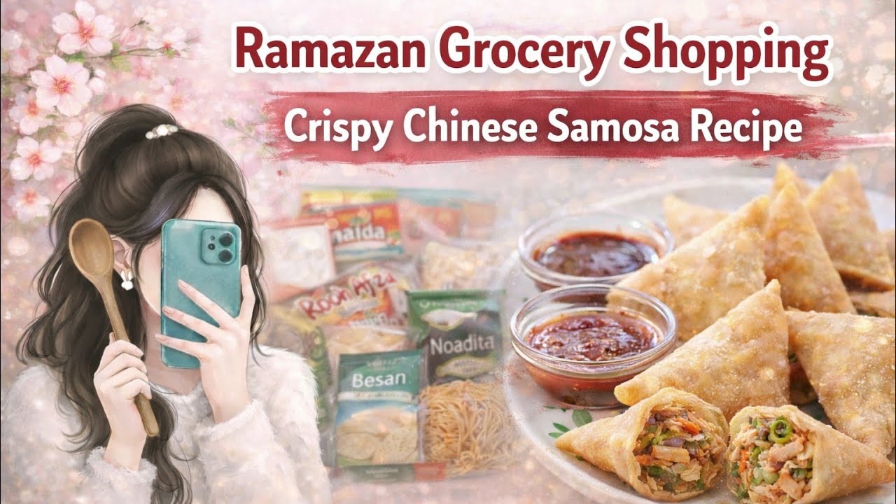Ramazan Grocery Shopping 2026 | Crispy Chinese Samosa Recipe for Iftar
