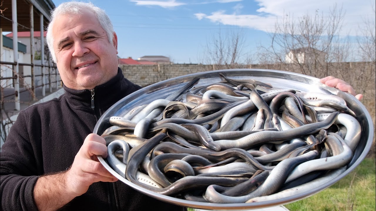 ШАШЛЫК из МИНОГ, СОЧНЕЙШИЙ и НЕЗАБЫВАЕМЫЙ.ENG SUB.