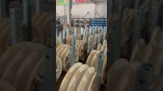 Cast steel sheave Dia.660*110mm for stringing rollers and Nylon aerial rollers, welcome to inquiry.
