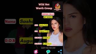 Celebrity 🔥 Sasha Calle Net Worth 🔥 #shorts 🔥 #wildnetworthgroup 🔥 22 June 2023 🔥 Net Worth