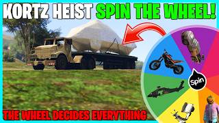 Kortz Center Heist But The Wheel DECIDES How We Do It GTA 5 ONLINE