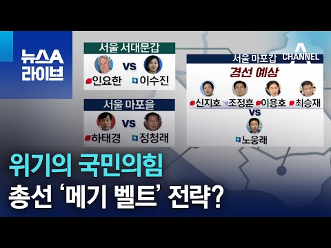 위기의 국민의힘…총선 ‘메기 벨트’ 전략? | 뉴스A 라이브