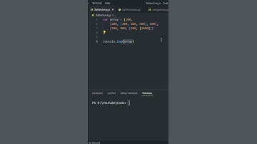 FLATTEN ARRAY IN JAVASCRIPT / NODE JS in Bangla #shorts #javascript  #nodejs