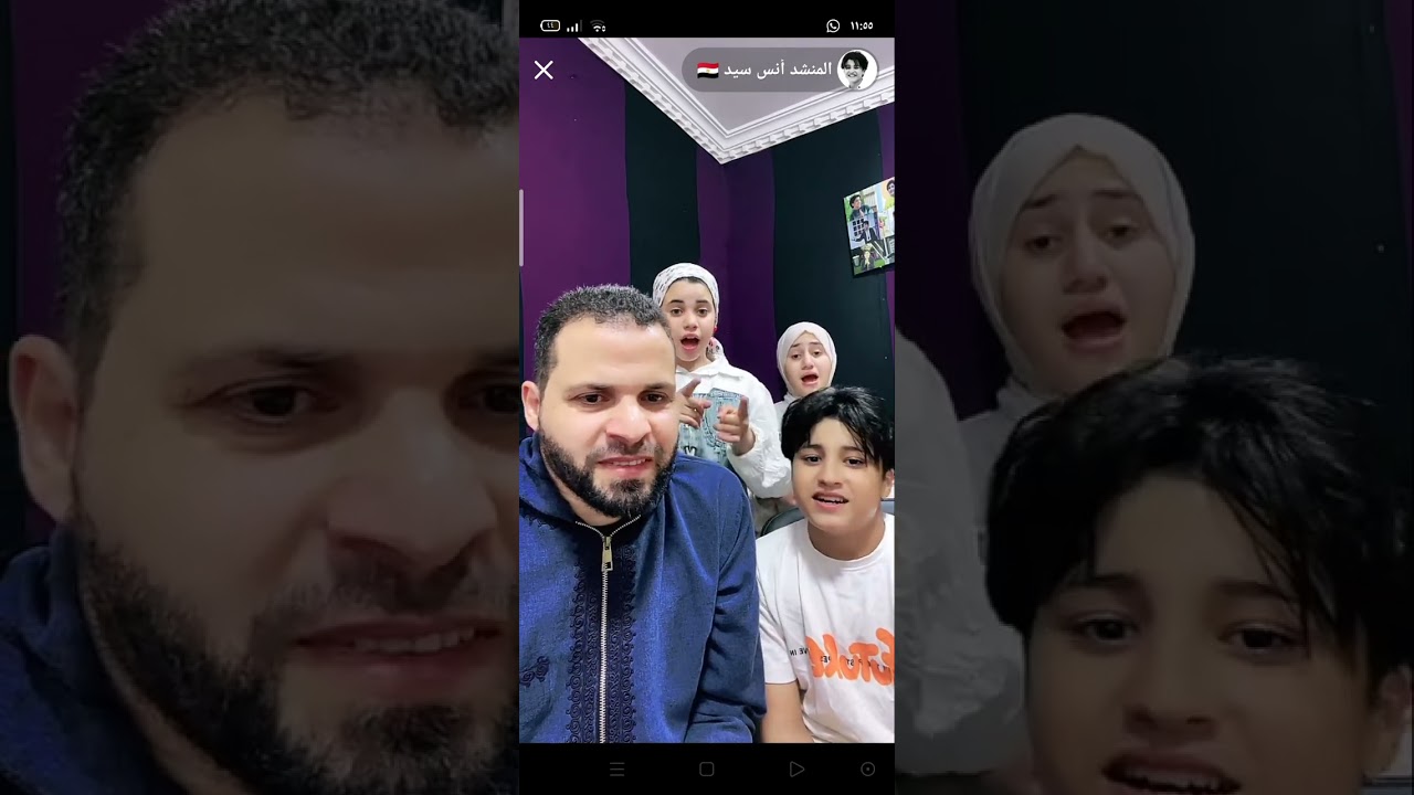 عوده لايف المنشد أنس سيد من جديد