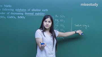 CBSE 11&12th Chemistry | 10. The S Block Elements | CBSE Pattern Question Exercise | In English